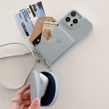iPhone 17 Pro Crossbody Hoesje met Pasjeshouder en Mini Etui