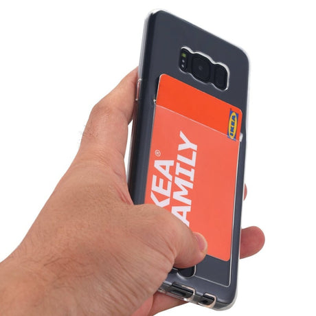 Galaxy S8 Transparant TPU Hoesje Met Pasjesvakje