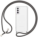 Galaxy S24 FE Crossbody Transparant TPU Hoesje met Koord