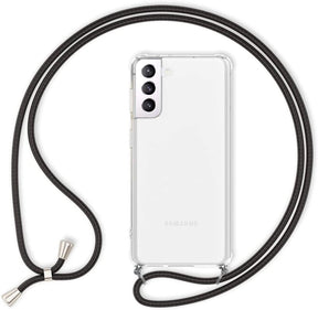 Galaxy S24 FE Crossbody Transparant TPU Hoesje met Koord