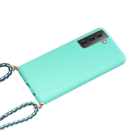 Galaxy S21 Plus Crossbody TPU Hoesje met Koord Mint