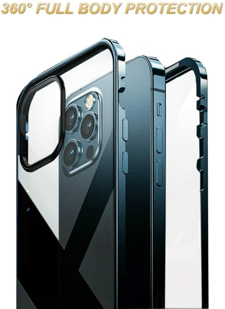 iPhone 15 Pro 360° Magnetisch Hoesje Dubbelzijdig Glas