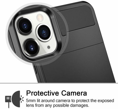 iPhone 12 / 12 Pro Slide Armor Hoesje Met Pashouder