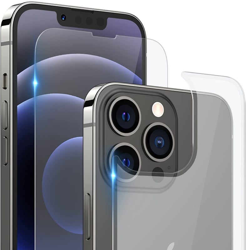 iPhone 15 Pro Max Front + Back Tempered Glass Protector