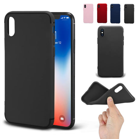 iPhone Xs Max TPU Matte Kleuren Hoesje / / / Blauw