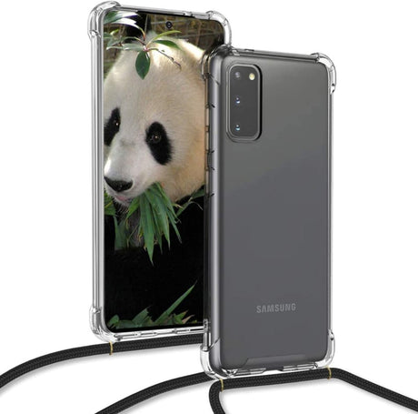 Galaxy S20 Crossbody Transparant TPU Hoesje met Koord