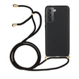 Galaxy S22 Plus Crossbody TPU Hoesje met Koord Zwart