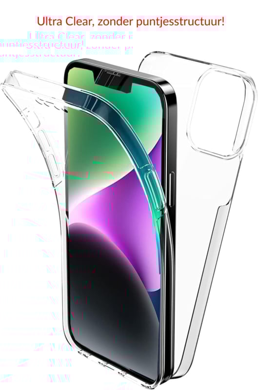 iPhone 14 360° Ultra Clear Hybrid PC + TPU Hoesje