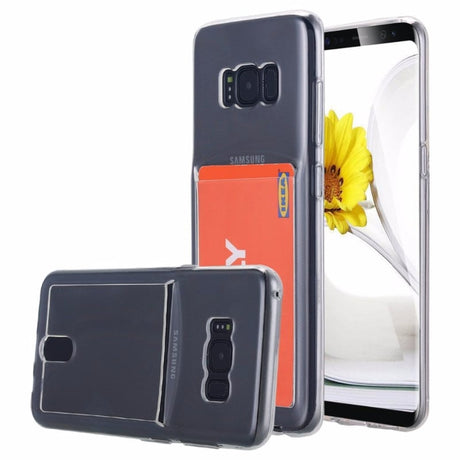 Galaxy S8 Transparant TPU Hoesje Met Pasjesvakje