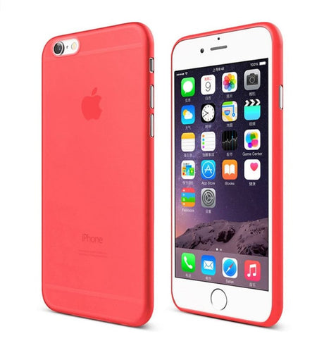 iPhone 6 / 6S Soft Plastic Matte Kleuren Hoesje Transparant/Wit