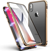 iPhone Xr 360° Magnetisch Hoesje Dubbelzijdig Glas