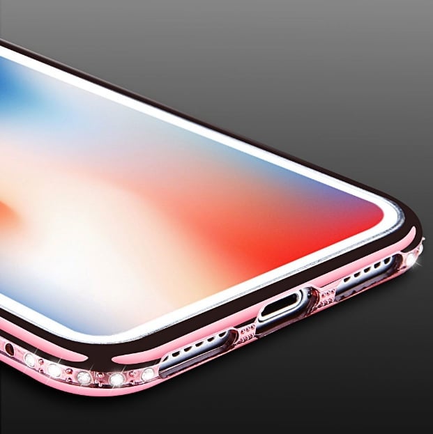 iPhone X / Xs Bling Hoesje Met Bergkristallen Strass-Steentjes
