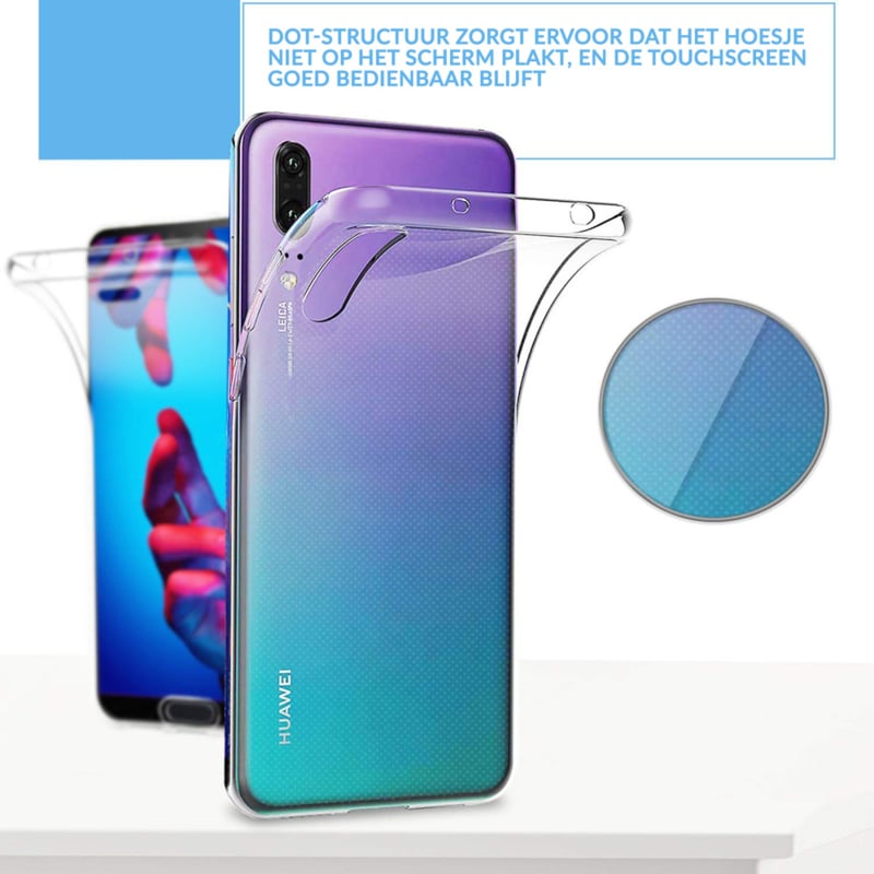 Huawei P20 360° Full Cover Transparant TPU Hoesje