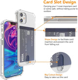 iPhone 14 / 16e Transparant TPU Hoesje Met Card Slot - Pasjesvakje