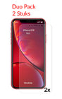 2 STUKS iPhone Xr Transparant Folie Achterkant Protector