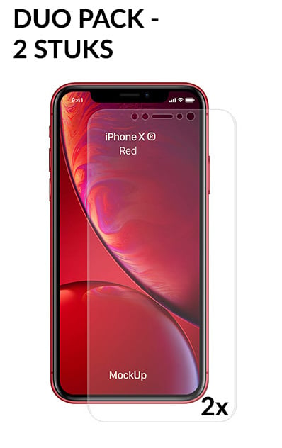 2 STUKS iPhone Xr Full Cover Folie Screen Protector