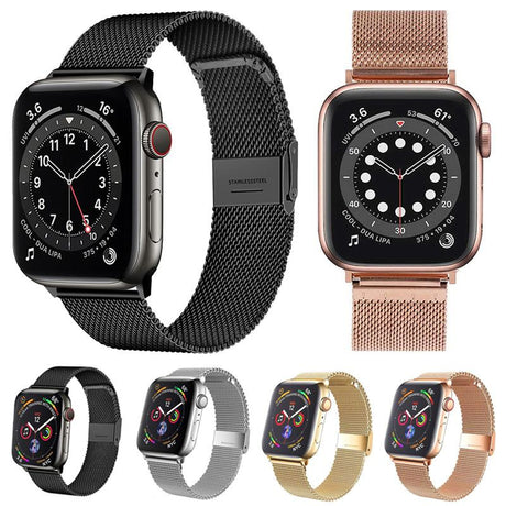 Apple Watch Milanese Bandje Zwart 49/46/45/44mm