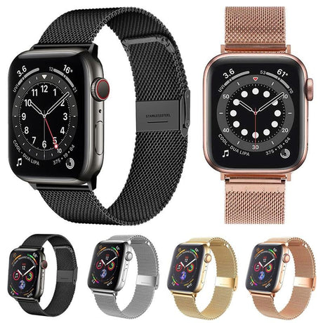 Apple Watch Milanese Bandje Goud 42/41/40/38mm