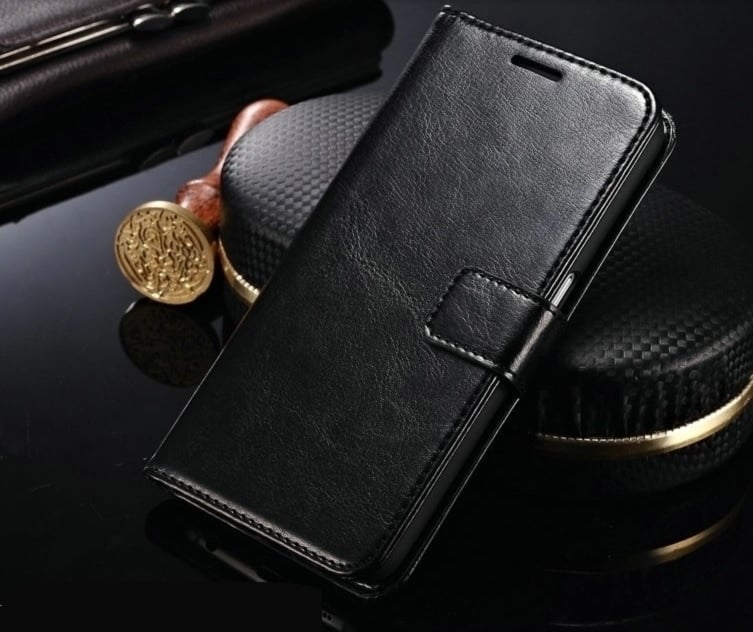 Galaxy Note 4 Leren Portemonnee Hoesje