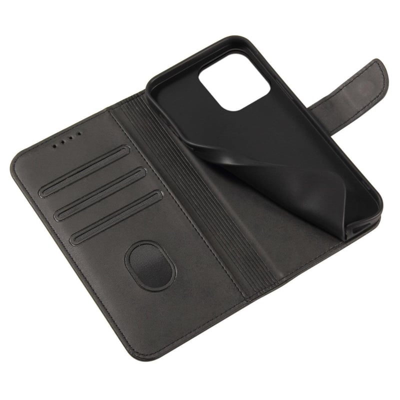 Galaxy S24 Plus PU-Leren Bookcase Portemonnee Hoesje Zwart
