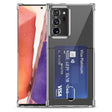 Galaxy S24 Ultra Transparant TPU Hoesje Met Pasjesvakje