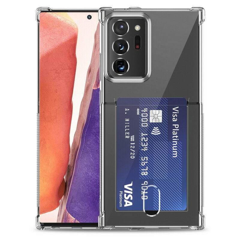 Galaxy S24 Ultra Transparant TPU Hoesje Met Pasjesvakje