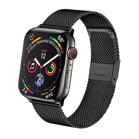 Apple Watch Milanese Bandje Zwart 42/41/40/38mm