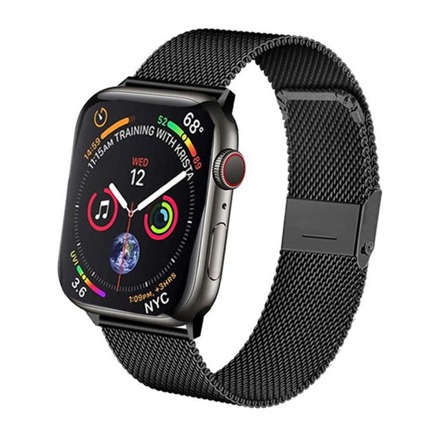 Apple Watch Milanese Bandje Zwart 49/46/45/44mm