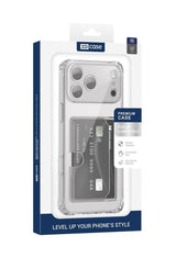 iPhone 17 Pro Transparant TPU Hoesje Met Card Slot - Pasjesvakje