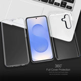 Galaxy S25 Edge 360° Ultra Clear Hybrid PC + TPU Hoesje