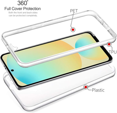Galaxy S23 FE 360° Ultra Clear Hybrid PC + TPU Hoesje