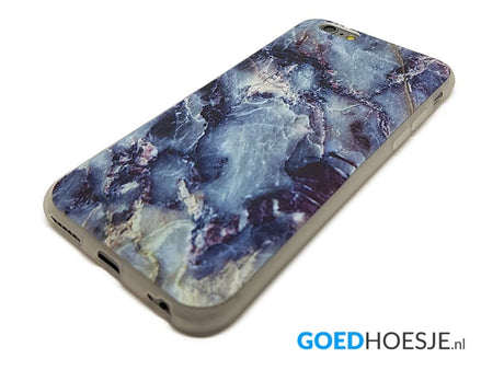 iPhone 6 Plus / 6S+ Soft TPU Hoesje Marmer Design Dark & Wild
