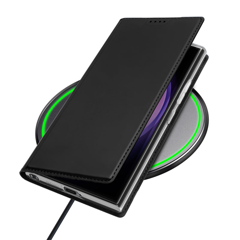 Galaxy S24 Ultra Dux Ducis Skin Pro Flip Case Zwart