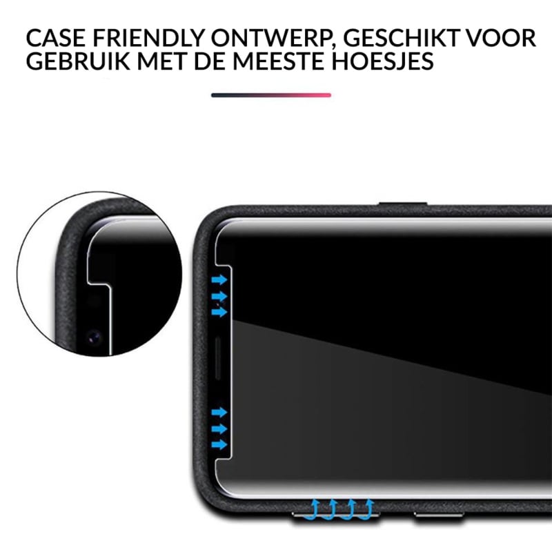 2 STUKS Galaxy Note 9 Case Friendly 3D Tempered Glass Screen Protector