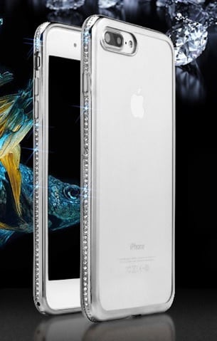 iPhone 7 Plus / 8 Plus Bling Hoesje Met Bergkristallen Strass-Steentjes