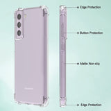 Galaxy S21 FE Transparant Soft TPU Air Cushion Hoesje
