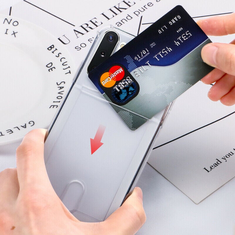 Galaxy S23 FE Transparant TPU Hoesje Met Pasjesvakje