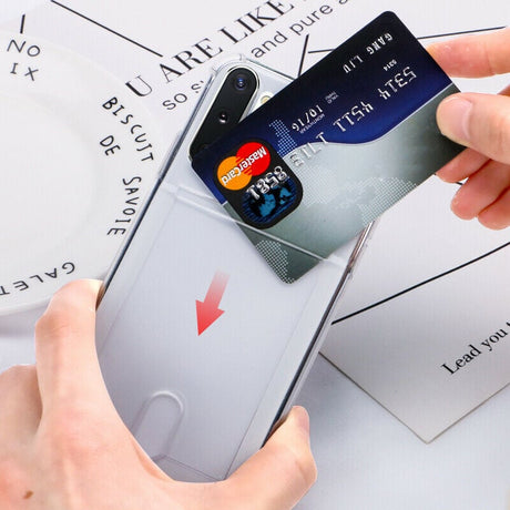 Galaxy S21 Plus Transparant TPU Hoesje Met Pasjesvakje
