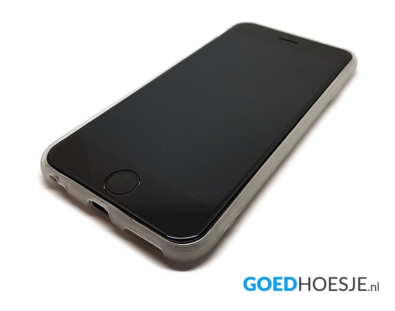 iPhone 6 / 6S Soft TPU Hoesje Marmer Design Zwart & Wit