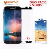 2 STUKS S7 Edge Mocolo Premium 3D Case Friendly Tempered Glass Protector