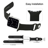 Apple Watch Siliconen Bandje Zwart 49/46/45/44mm