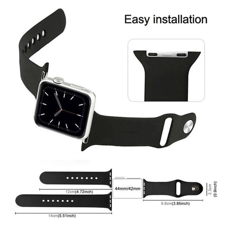 Apple Watch Siliconen Bandje Lichtgrijs 49/46/45/44mm