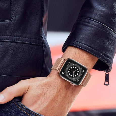 Apple Watch Milanese Bandje Zwart 42/41/40/38mm