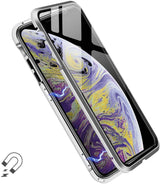 iPhone Xr 360° Magnetisch Hoesje Dubbelzijdig Glas