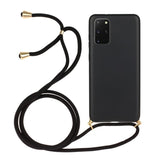 Galaxy S20 Plus Crossbody TPU Hoesje met Koord Zwart
