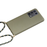 Galaxy S24 Ultra Crossbody TPU Hoesje met Koord Groen