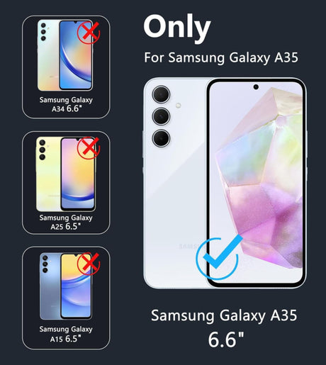 Galaxy A35 5G 360° Ultra Clear Hybrid PC + TPU Hoesje