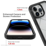 iPhone 14 Pro Max 360° Full Protect Hoesje met Screenprotector Zwart