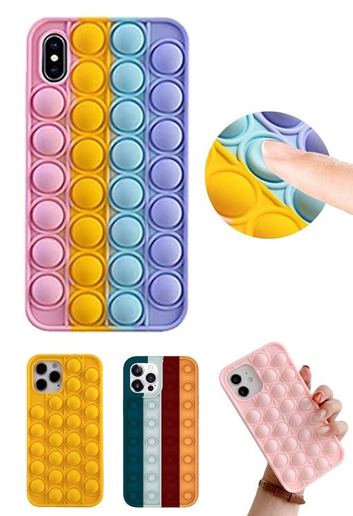 iPhone X / Xs Pop It Fidget Toy Hoesje Soft TPU