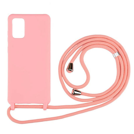 Galaxy Note 10 Plus Crossbody TPU Hoesje met Koord Roze
